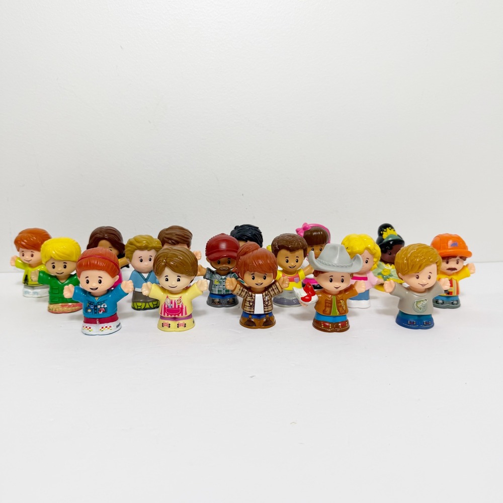Fisher-Price Little People Toy Figures Disney Barbie Farmer Mia CoffeeLot of 17